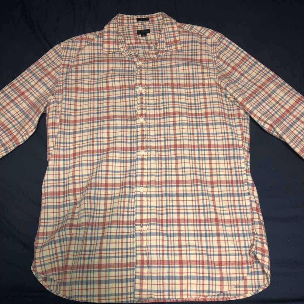 J. Crew med mauritis slim plaid